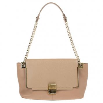 Lanvin Light Brown Leather Partition Bag