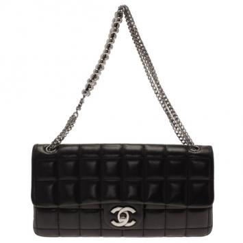 Chanel Black Chocolate Bar East West Limited Edition Shoulder Bag