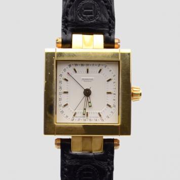 Pre Owned Robergé Pégase Quantième 18 K Yellow Gold Automatic Mens Wristwatch 32 MM 