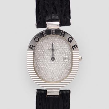 Robergé Andromede 18K White Gold Diamond Womens Wristwatch 28 MM