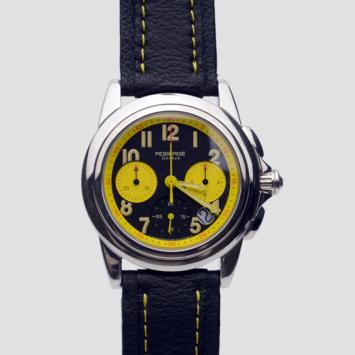 Pre Owned Robergé M31 SS/Leather Chronograph Mens Wristwatch 40 MM 