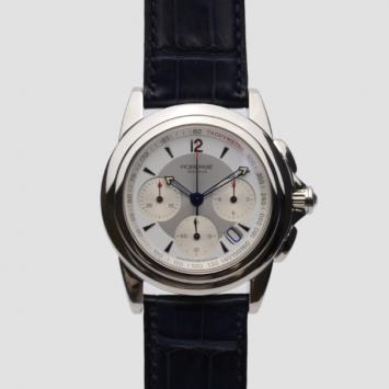 Pre Owned Robergé White M31 SS Chronograph Mens Wristwatch 40 MM 