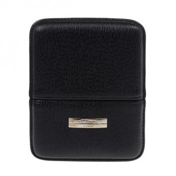 Pre Owned S.T. Dupont Black Leather Cigarette Case