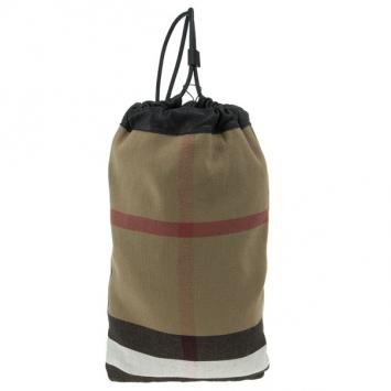 Burberry House Check Canvas Drawstring Bag