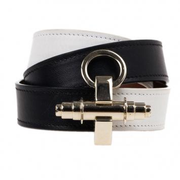 Givenchy Obsedia Triple Wrap Black & White Two Tone Bracelet 17CM