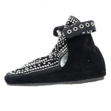 Isabel Marant Black Suede Morley Studded Boots Size 38