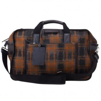 Pre Owned Marc by Marc Jacobs Orange Cotton 'Yes We Can' Duffel Bag