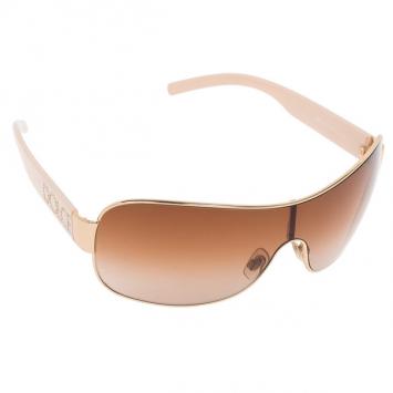 Dolce and Gabbana Beige Crystal Temple Sunglasses