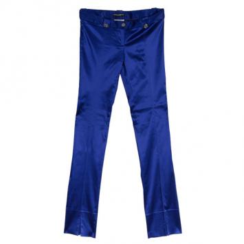 Dolce and Gabbana Purple Satin Trousers M