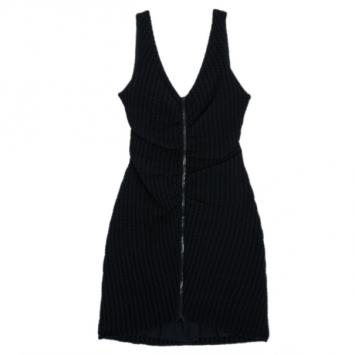 Chanel Black Textured Dress L