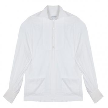 Chanel White Tuxedo Shirt M