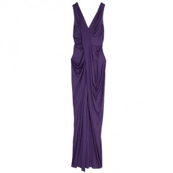 Dior Purple Draped Dress M