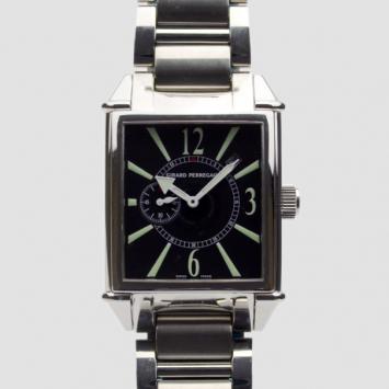 Pre Owned Girard Perregaux Vintage 1945 SS Black Mens Wristwatch 36 MM