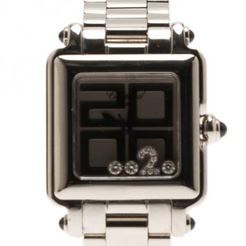 Chopard Beige Stainless Steel Happy 2000 Women's Wristwatch 27MM