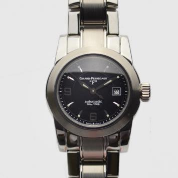 Girard Perregaux Lady 'F' SS Black Womens Wristwatch 31 MM