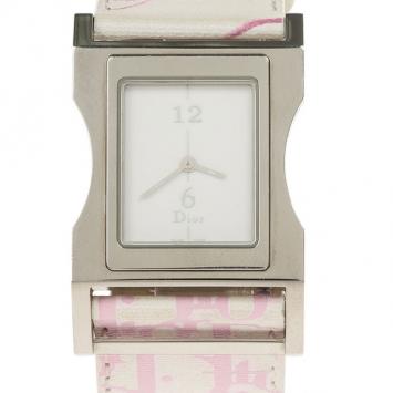Dior White Stainless Steel Chris 47 Womens Wristwatch 31MM