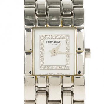 Raymond Weil White Stainless Steel Tema Women's Wristwatch 18MM