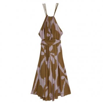 Diane Von Furstenberg 'Naro' Halterneck Dress L