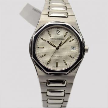 Pre Owned Girard Perregaux Laureato SS Ivory Mens Wristwatch 38 MM
