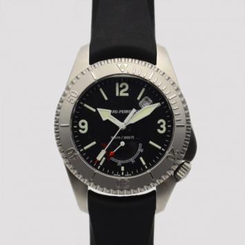 Pre Owned Girard Perregaux Sea Hawk II Power Reserve SS Black Mens Wristwatch 44 MM