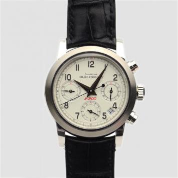 Pre Owned Girard Perregaux Ferrari F300 SS Ivory Chronograph Mens Wristwatch 40 MM