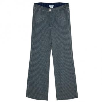Chanel Pinstripe Trousers L