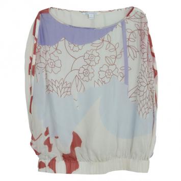 Diane Von Furstenberg 'Tomori' Floral Print Top XL