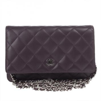 Chanel Purple Lambskin WOC