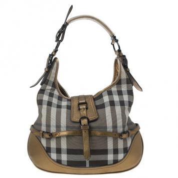 Burberry Smoked Check Hobo