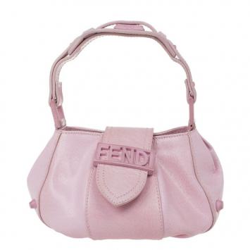 Fendi Pink Leather Pouch