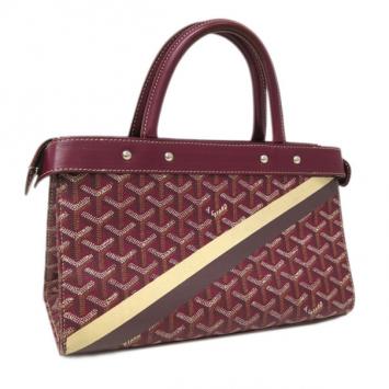 Goyard Bordeaux Canvas and Leather Jersey Tote PM