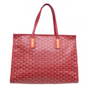 Goyard Red Canvas Marquises Tote