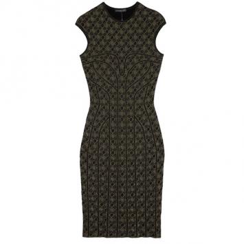 Alexander McQueen Knit Print Dress M