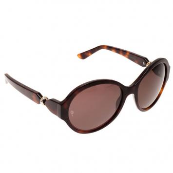 Cartier Tortoise Frame Trinity De Cartier Sunglasses