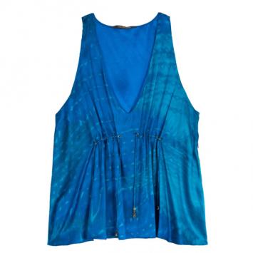 Roberto Cavalli Silk Sleeveless Blouse L
