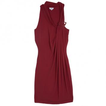 Max Mara Gathered Buckle Dress M