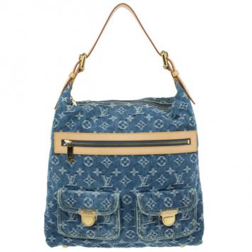 Louis Vuitton Blue Denim Monogram Baggy GM