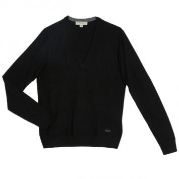 Pre Owned Burberry Men's Knit V-neck Sweater S