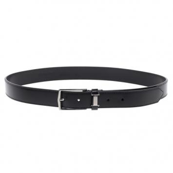 Pre Owned Burberry Black Leather Belt 90CM