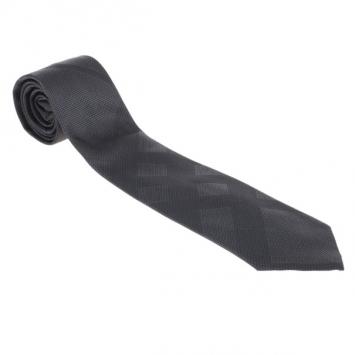 Pre Owned Burberry Grey Check Tie