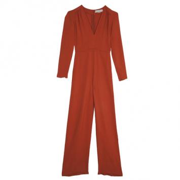 Stella McCartney Orange V-neck Jumpsuit S