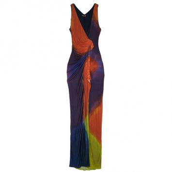 Roberto Cavalli Printed Maxi Dress S