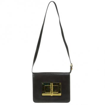 Pre Owned Tom Ford Brown Leather Large Natalia Bag