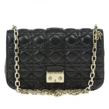 Dior Black Leather Medium Miss Dior