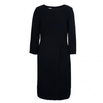 Philosophy Di Alberta Ferretti Black Embroidered Lace Paneled Dress M