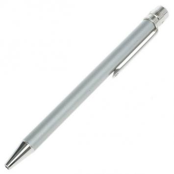 Pre Owned Cartier Silver Lacquer Santos de Cartier Ballpoint Pen