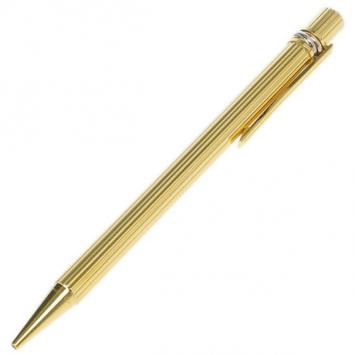 Pre Owned Cartier Gold Plated Steel Must de Cartier Trinity Ballpoint Pen