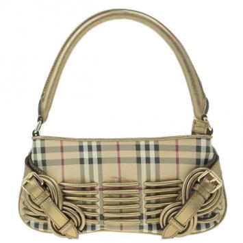 Burberry Haymarket Check Small Shoulder Bag
