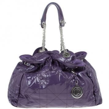 Dior Purple Patent Leather Le 30 Tote