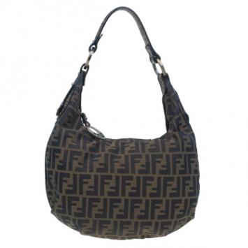 Fendi Brown Zucca Canvas Chef Hobo